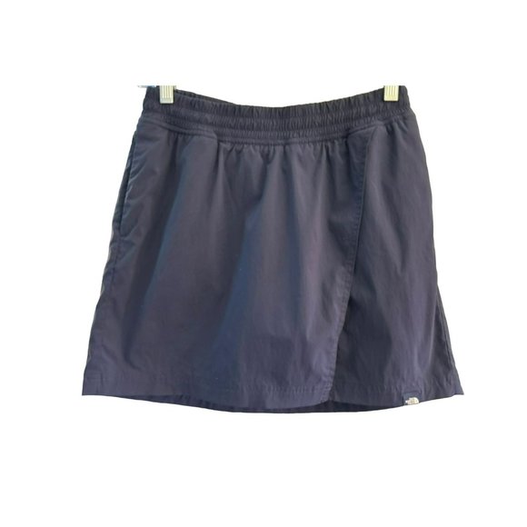 The North Face Women's Navy Blue Flashdry Nylon Skort Small Elasticized Waist - Picture 1 of 4